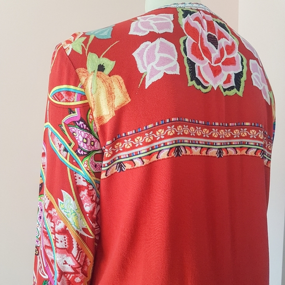 Stunning red desigual blouse - Picture 3 of 8